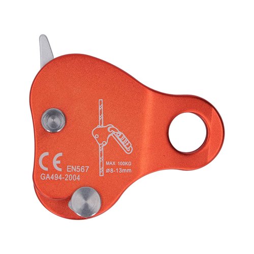 cardyven Rope Grab Ascender Riser Adjuster Fits Rope for Rocking Climbing Protection Rescue, Climbing Rope Grab Self Locking 8 13mm Climbing Rope Grab Stopper (Orange)