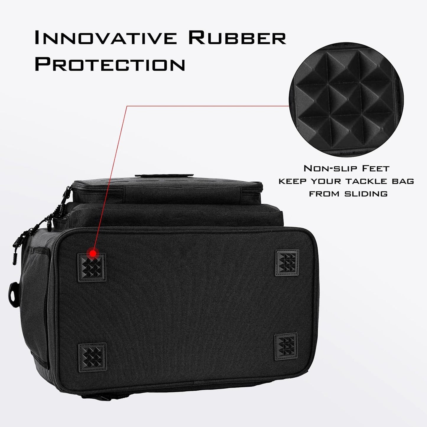 KastKing Fishing Tackle Bags - Saltwater & Freshwater Fishing Bags - Water Resistant, Padded Shoulder Strap - Gear Storage