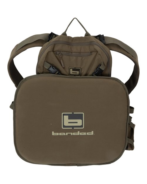 Banded Air Elite Turkey Vest – Lightweight, Breathable Hunting Vest with Padded Seat & Multiple Pockets (Oak Brown, One Size)