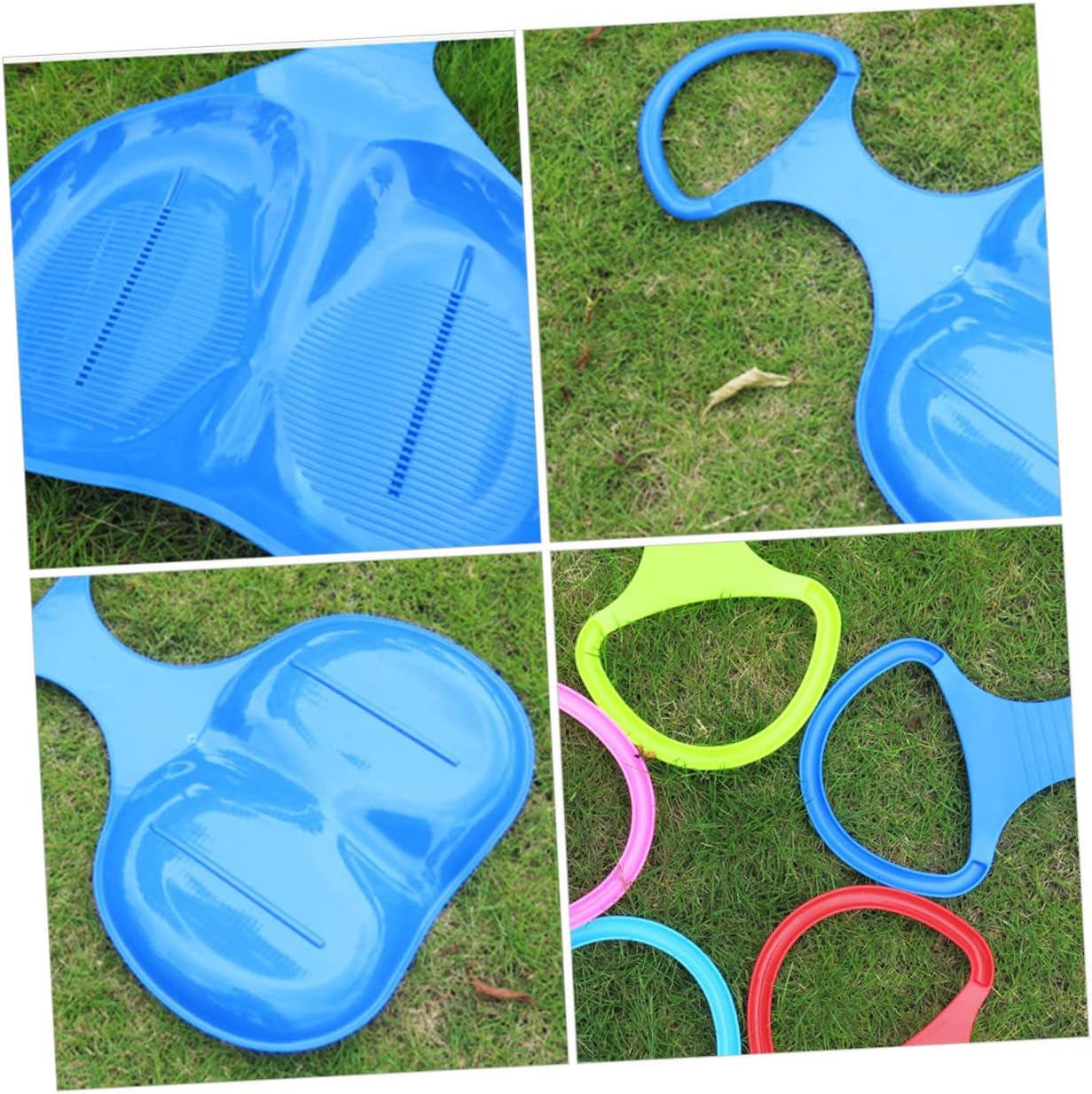 2pcs Skiing Sheet Grass-Sliding Board Hdpe Ski Board for Outdoor Fun Portable Sandboarding Activities Compact with Anti-Skid Design
