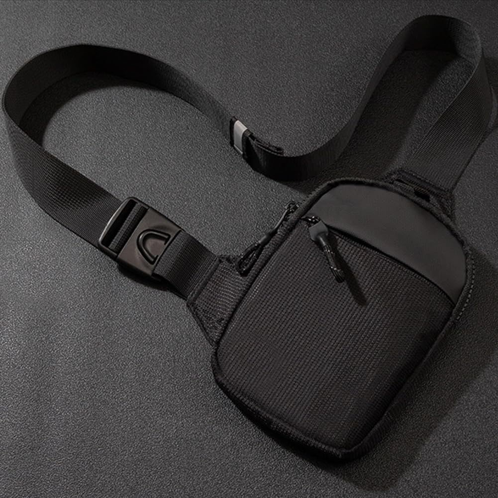 flintronic Sling Bag, Waterproof Chest Bag for Men and Women, Mini Breathable Crossbody Shoulder Bag with Zipper, Lightweight Shoulder Backpack for Travel Hiking Cycling Camping Outdoor Sports