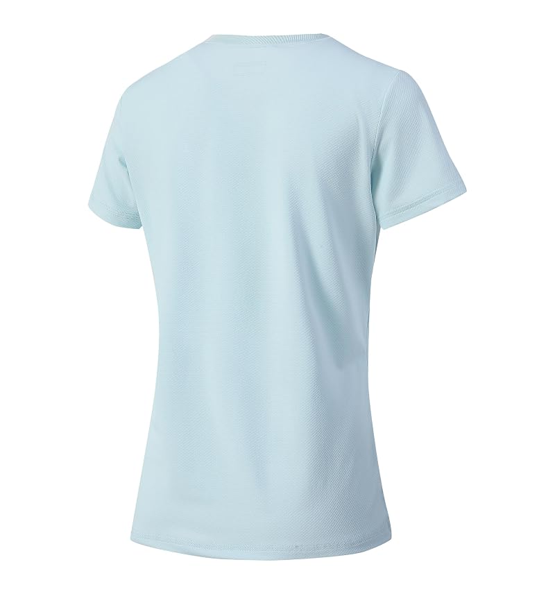 Jade Blue X-Large Women's Short Sleeve UPF 50+ Rash Guard - Quick Dry Athletic Sun Protection