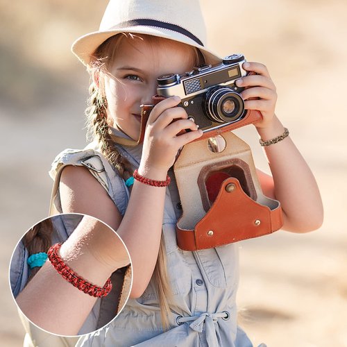 Lorfancy 12 Pcs Paracord Bracelets for Men Boys Kids Survival Bracelet Teen Adjustable Friendship Braided Bracelets Outdoor Camping Climbing Gift