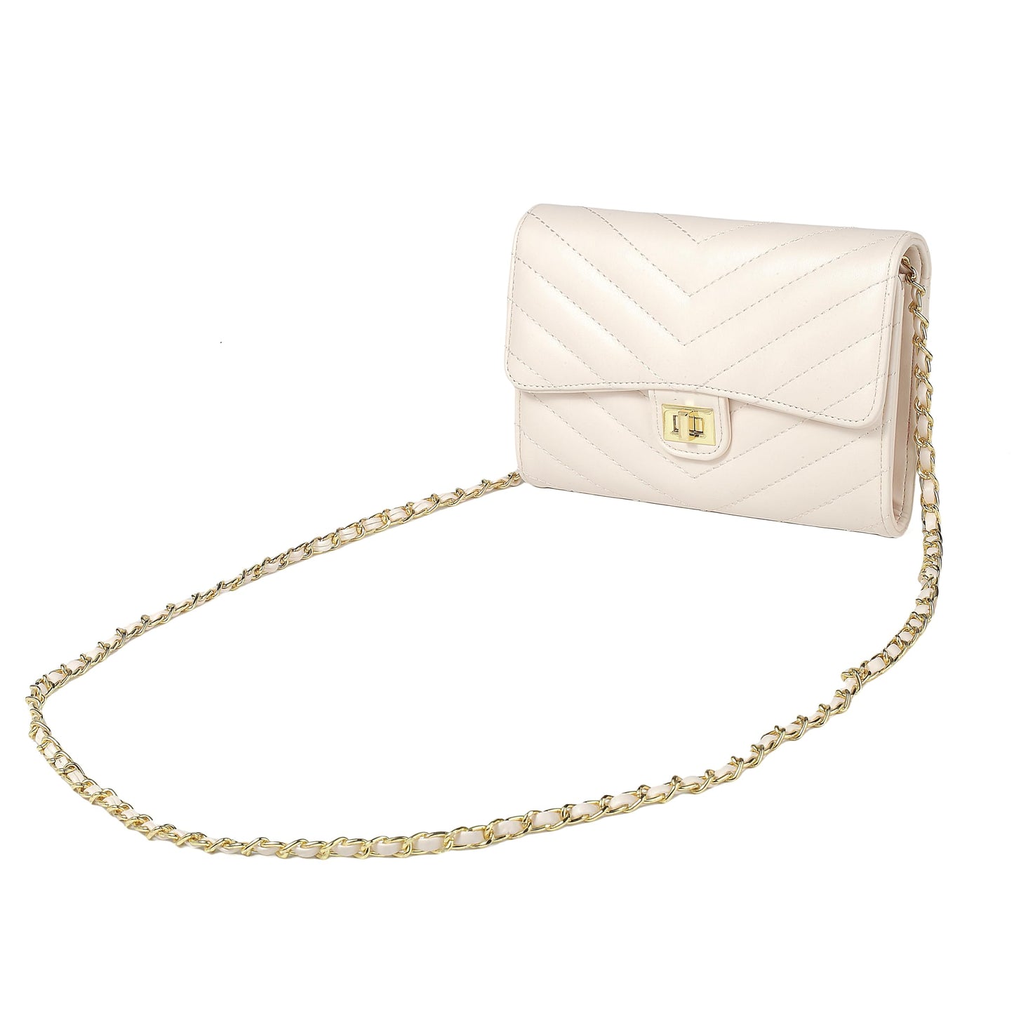 YAZEKOUS Crossbody Bags for Women, Small Purses with Card Slots for Travel Daypack Beige