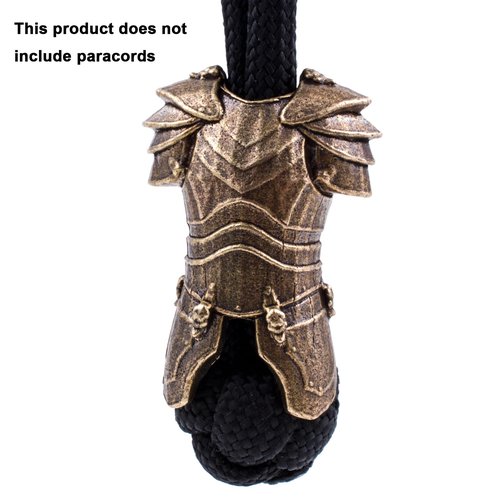 FLAMEDUKE Knife Lanyard Beads - Hand-Cast Pure Copper Paracord Beads for Knives 0.24" Hole Fits 550 Cord & Tactical Gear Knife Bead for EDC Survival & Men’s Gifts (FD-101DZ)