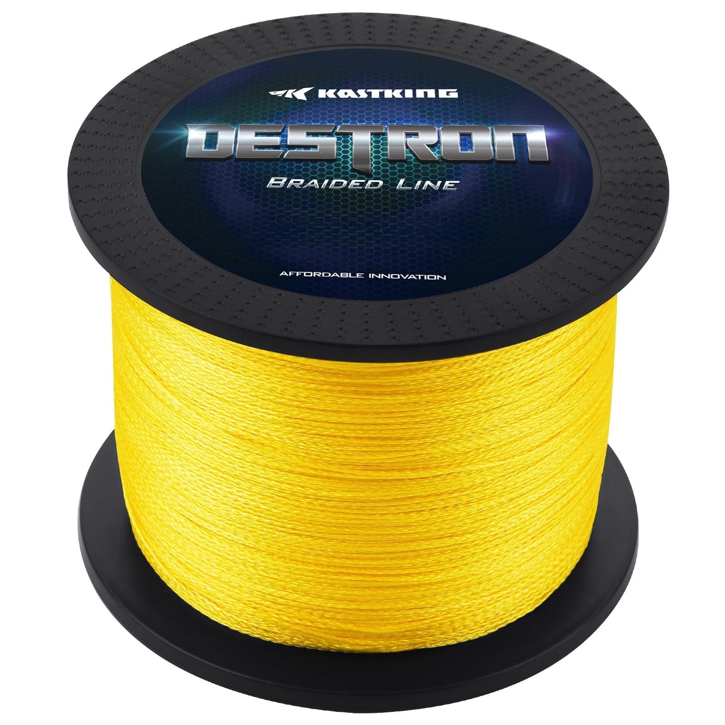 KastKing Destron Braided Fishing Line, Yellow, 4 Stands, 10LB, 150Yds