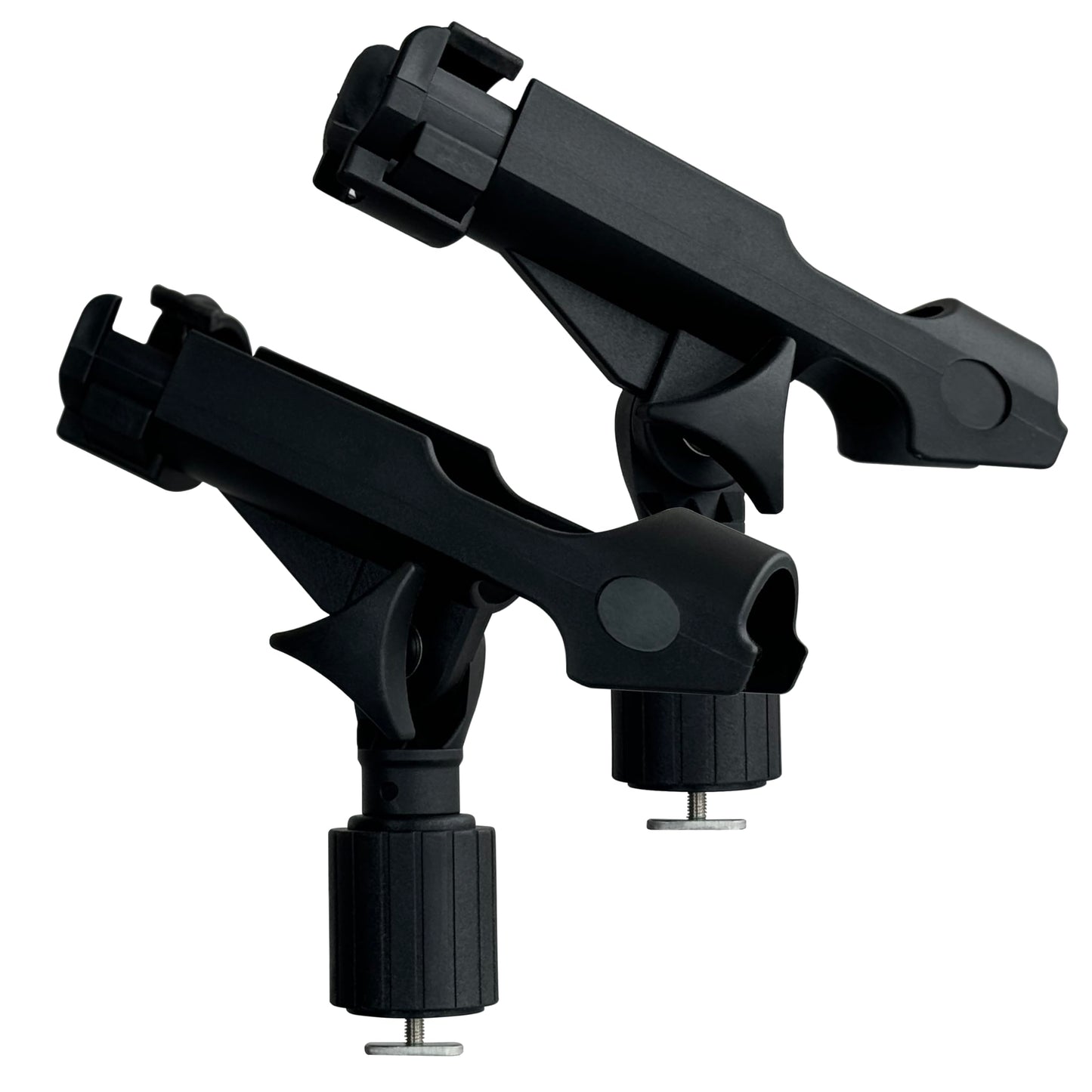 2 Pack Fishing Rod Holder with Track Mount Universal T-Shaped Screw Mounted on Rail for Kayak, Canoe, Fishing Boat (2Pack Rod Holders)