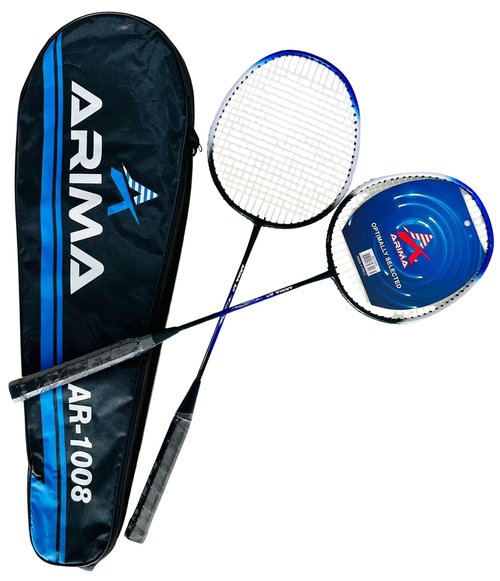 Badminton Set for 2 Players – Lightweight Aluminum Rackets with Carrying Bag – Backyard, Beach, Garden Outdoor Games – Family Fun Set for Adults and Kids