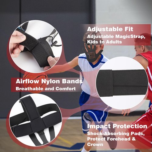 Hand in Your Face Basketball Mask, Upgrate 3D Eye-Blocking Adjustable Anti-Slip Training Mask, Shooting Dribble Basketball Training Equipment, Fit for Kids/Adults
