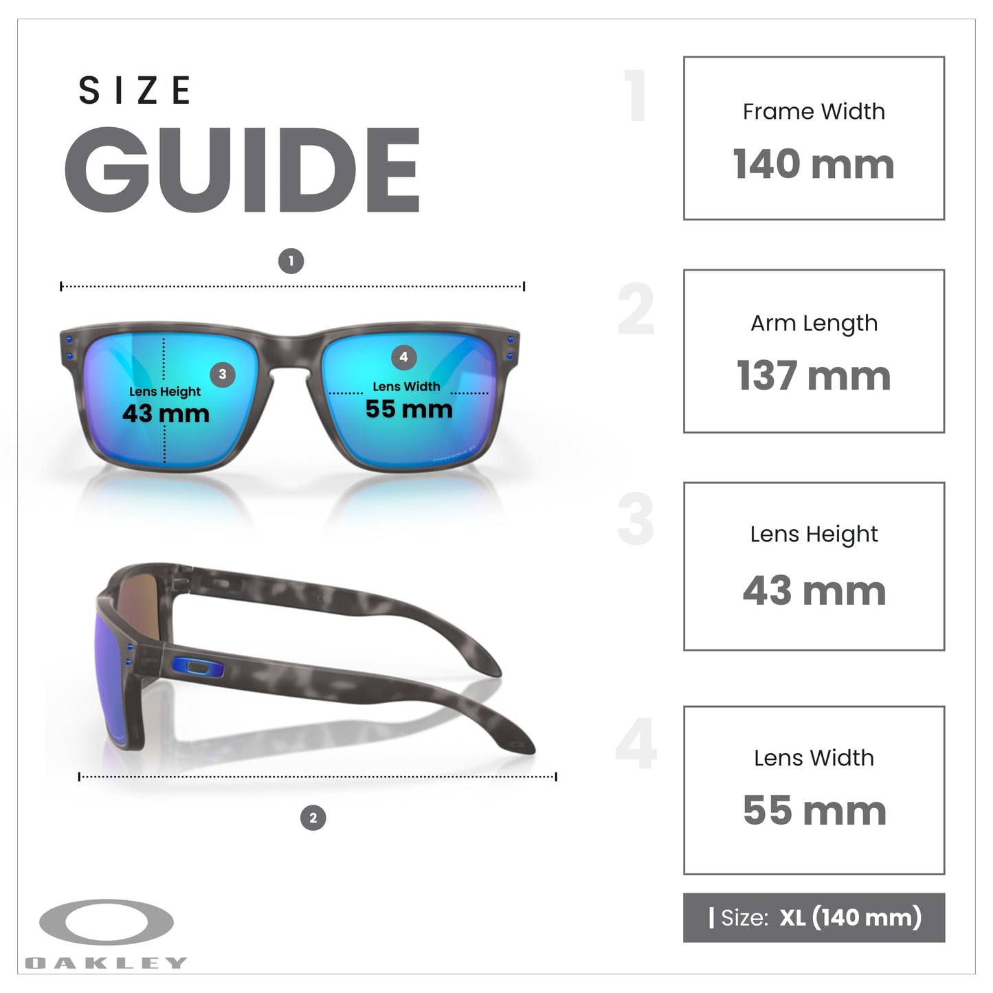 OAKLEY Holbrook OO9102 9102G7 57MM Matte Black Tortoise/Prizm Sapphire Polarized Square Sunglasses For Men+ Bundle Accessory Leash Kit, Microfiber Pouch