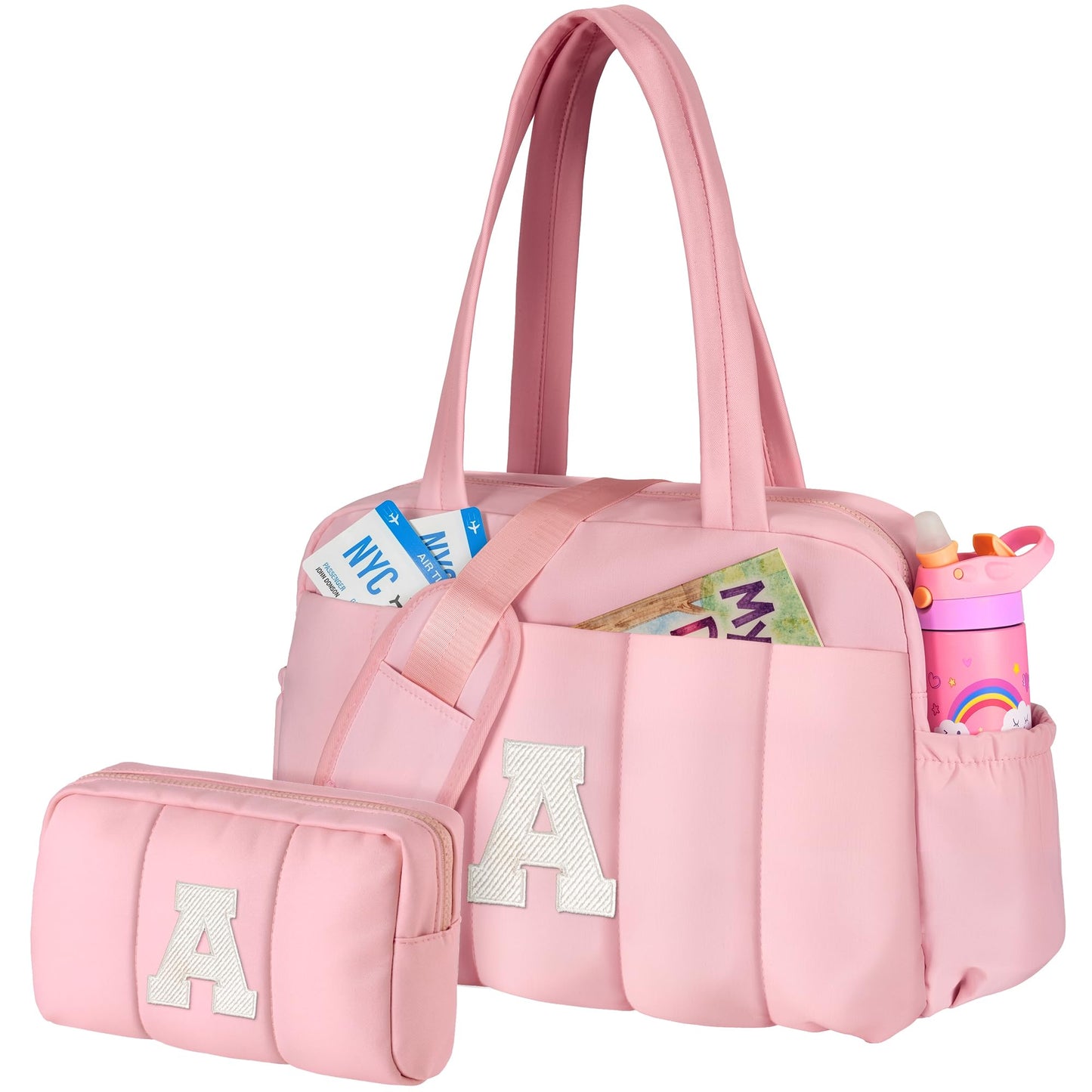 Vogewood Birthday Gifts for Kids-Teen Travel Duffle Bag-Tween Girls Trendy Stuff, Overnight Bag with Wet Pocket，Personalized Bags with Makeup Pouch-Dance Recital Gifts for 8/9/10/12Year Old Girl