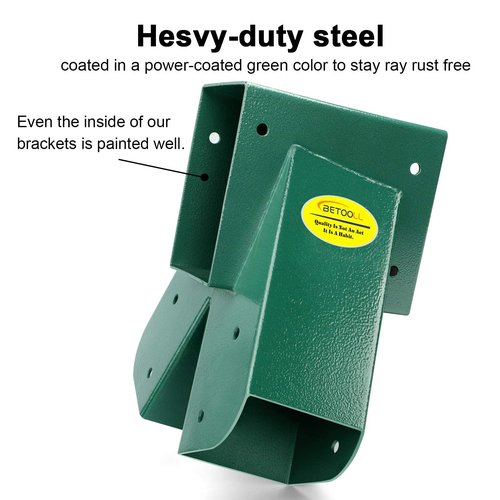 BETOOLL A-Frame 2 Brackets Swing Set Bracket with Mounting Hardware (Green)