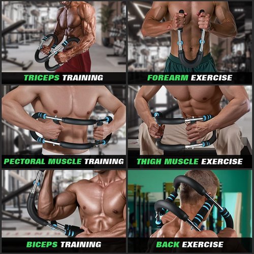 Twister Arm Trainer, 60-110lb 3-Speed Adjustable Forearm Strengthener, Arm Workout Tool, Chest Workout Equipment, Adjustable Chest Workout Equipment Portable Home Fitness Equipment