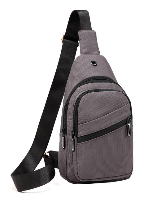AOSTIHOT Crossbody Small Sling Backpack Sling Bag for Women, Chest Bag Daypack Crossbody for Travel Sport Running Hiking Grey