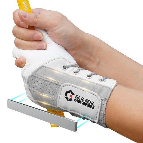 GAIARENA Golf Wrist Brace Wrist Hinge Swing Aid, Efficient Golf Swing Training Equipment to Correct Wrist’s Angle & Develop Muscle Memory for Beginner Golfers (Right-Handed Golfer)