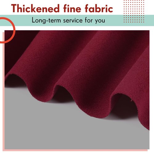 Mixweer Billiard Cloth 8.53ft Pool Table Felt with 6 Cloth Strips Pre Cut Pool Table for Home Clubs Bars Indoor Sports Game(Red)