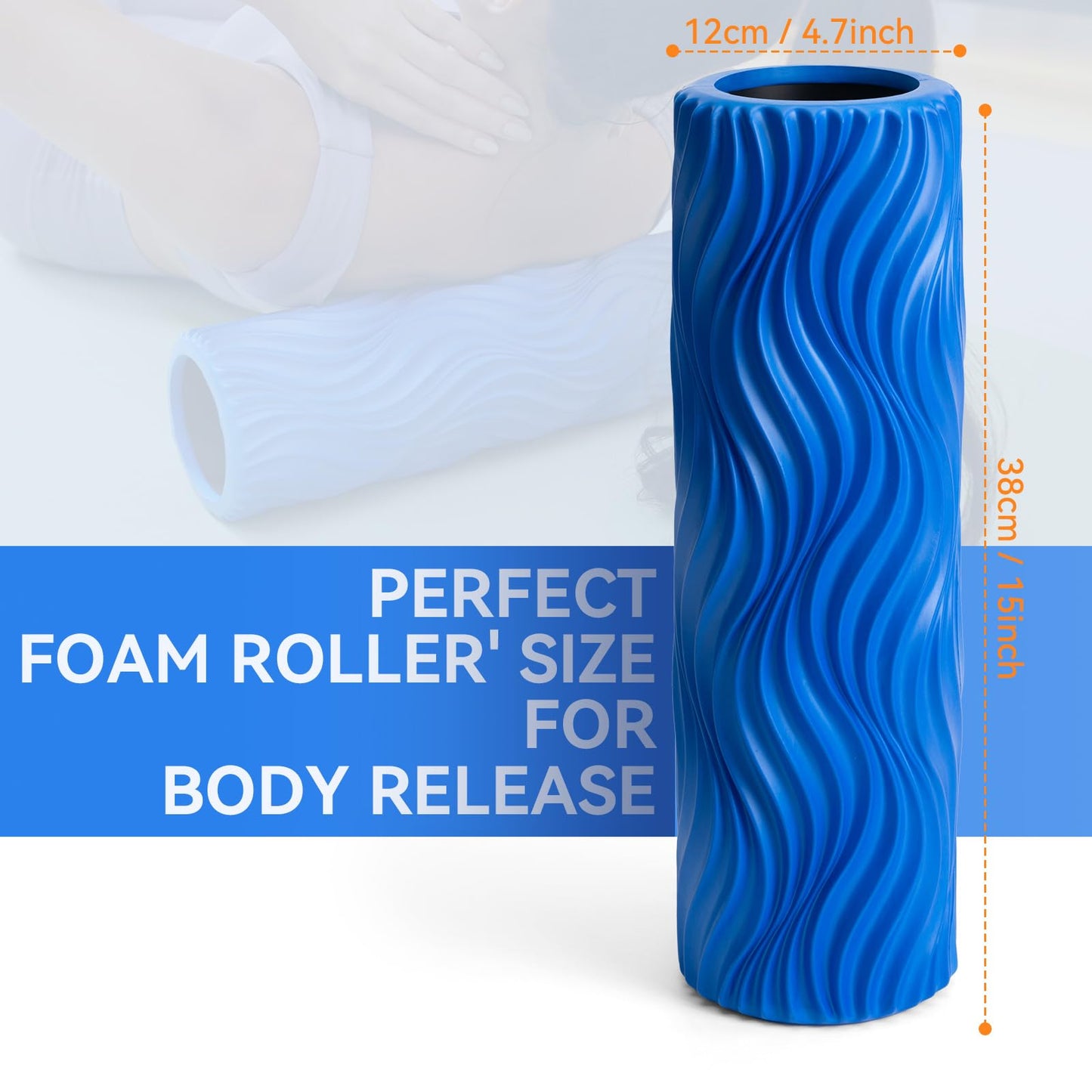 SUBCULTUREPICK Medium Density Foam Roller for Deep Tissue Muscle Massage