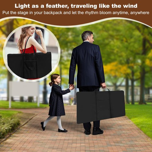 Fancat Tap Board for Tap Dancing, 47 1/4" L x 27 1/2" W Professional Tap Dance Floor, Portable Tap Dance Board for Home, Studio and Outdoor Use, Superior Sound, Lightweight Design
