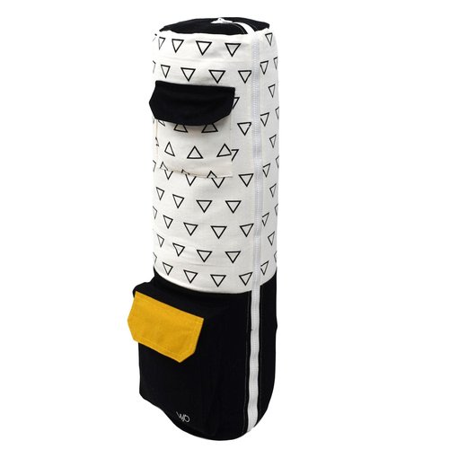 Open Road Goods Eco Friendly Yoga Mat Bag | Organic Yoga Bag For Extra Wide Mats | Yoga Mat Carrier for Men & Women: Full Zip, Adjustable Carry, Pockets, 100% Cotton Canvas