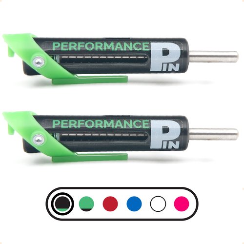 PERFORMANCE PIN The Original Drop Set Pins for Gym | One More Rep with Weight Stack Pins | Instant Transition to Lower Weights for More Reps | Proudly Made in America | 5/16" Pin | Black