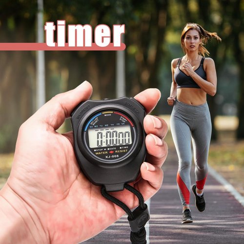 Sports Watch - Fitness Tracking Watch | Waterproof Time Counting Watch | Sports Stop Watchh | Large Display Design Home Timer Date Display Clock with No Noise for Athletes, Yoga, Gym, Home Baking