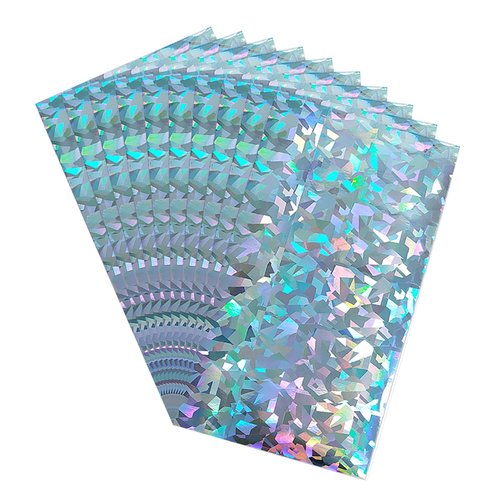 WERQA 10Pcs Holographics Adhesive Film Reflective Fishing Lure Stickers Waterproofs Flashing Fishing Lure Tape Easy to Use