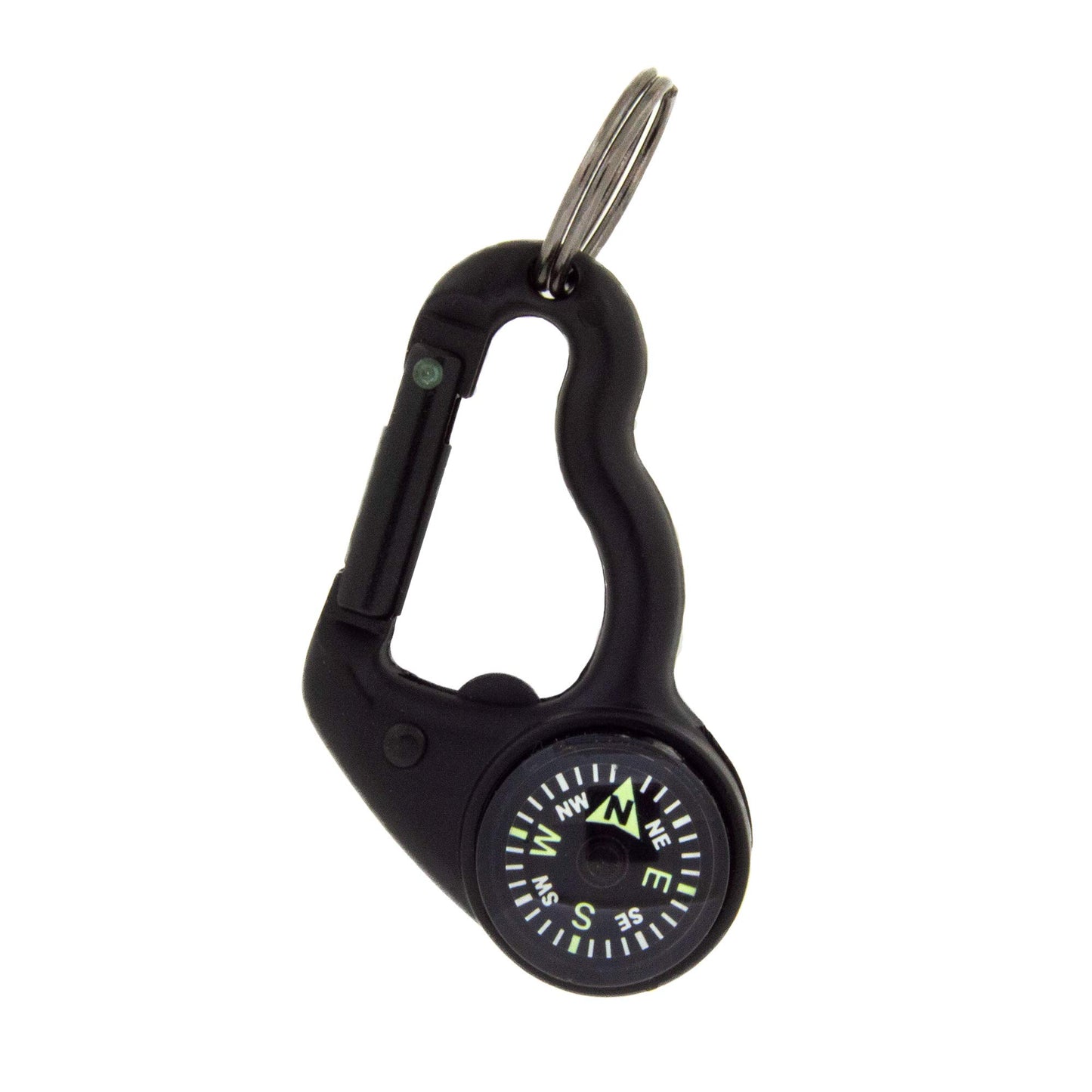 Sun Company MagniComp - Compass/Magnifier Carabiner | Carabiner with Luminous Compass and Foldaway Magnifying Glass