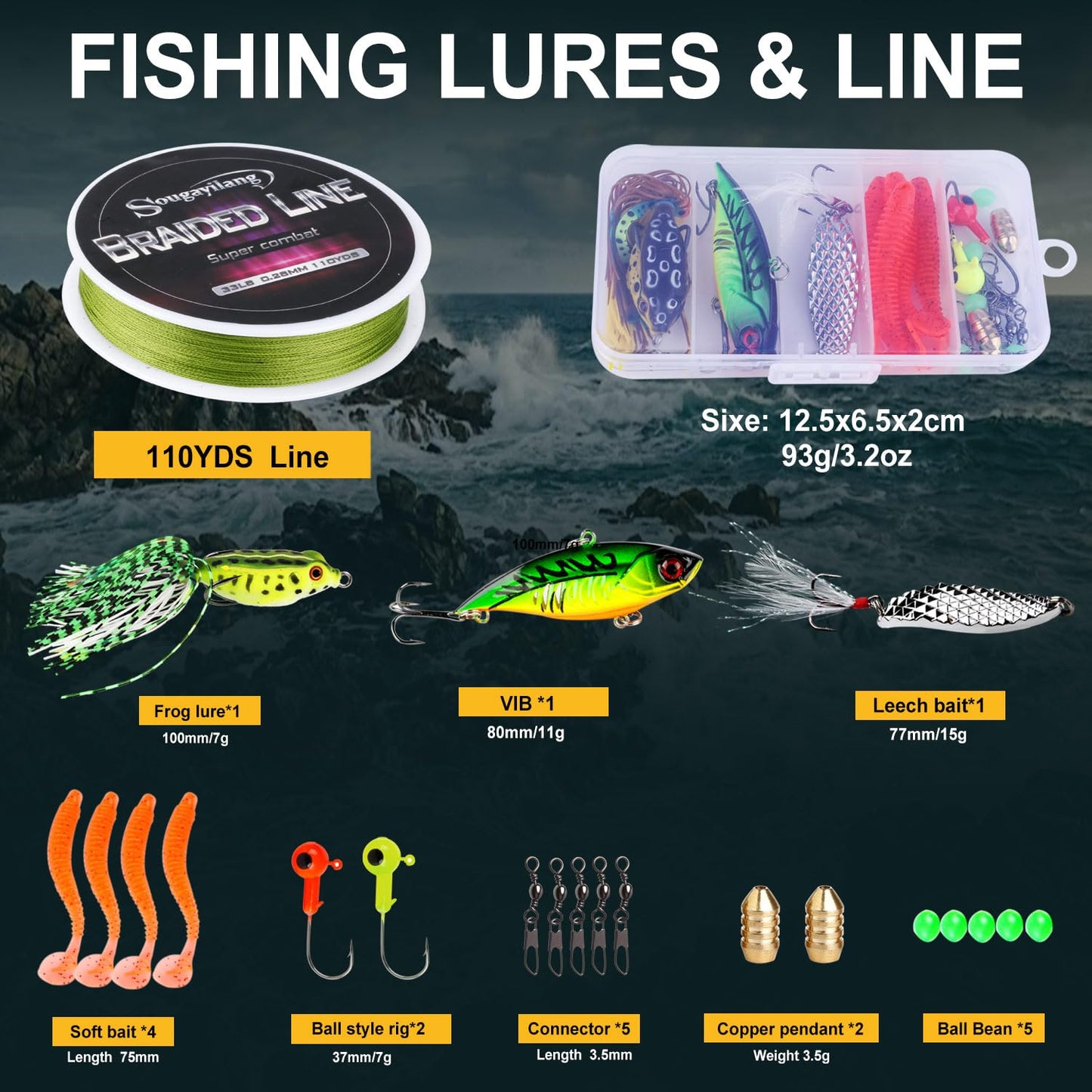 Sougayilang Fishing Rod Combos with Telescopic Fishing Pole Spinning Reels Fishing Carrier Bag for Travel Saltwater Freshwater Fishing-1.8M/5.91FT