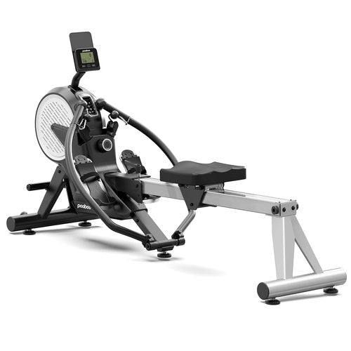 pooboo Full Motion Rowing Machines for Home, Dual Wind & Magnetic Resistance, Foldable Row Machine Up to 400LB Weight Capacity, 14 Levels of Quiet Resistance Rowers for at Home Exercise, App Supported