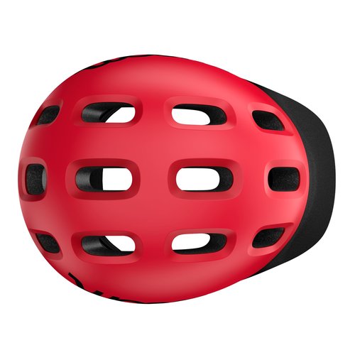 woom Ready Kids' Helmet, Adjustable Pinch-Free Children's Helmet with Reflective Details for Bicycle Riding, Roller Skating & Scooting, for Boys & Girls (Ages 1-14) - Red - Small
