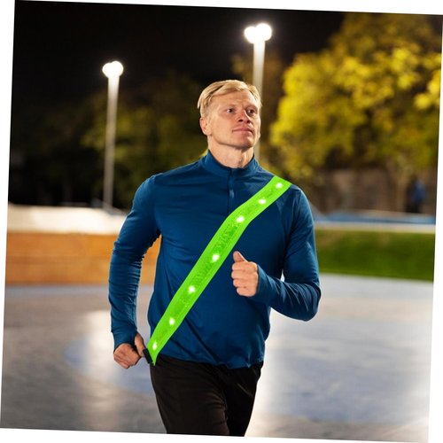 Totority Running Reflective Gear Luminous Cross-Shoulder Straps for Safe Evening Runs