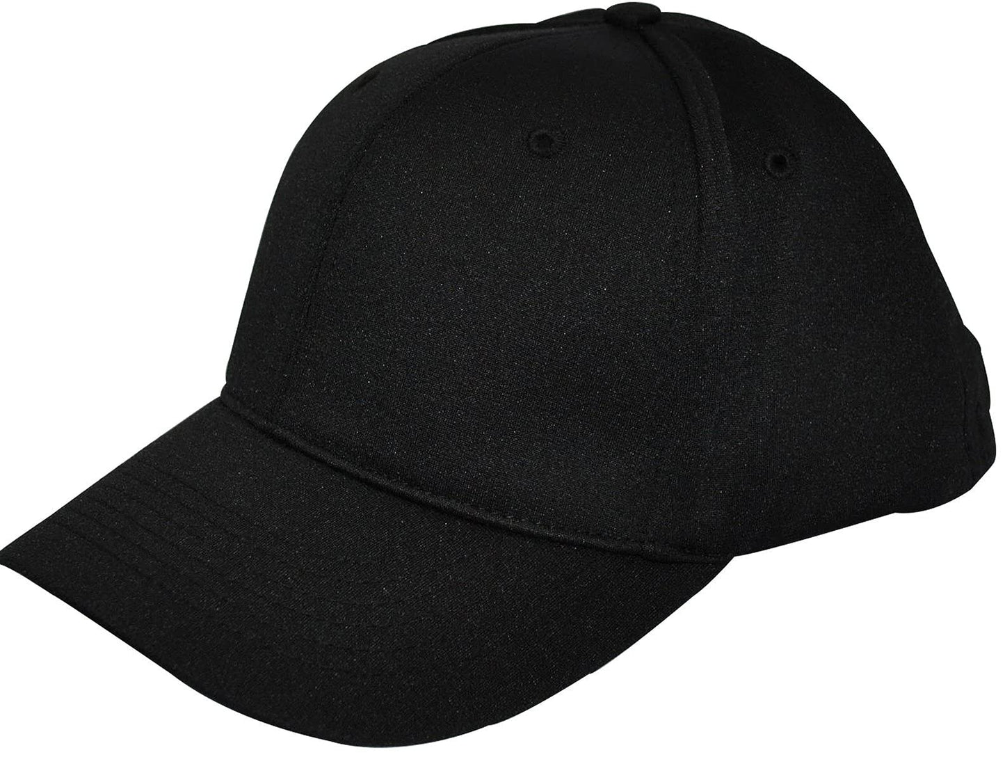 Smitty | HT-306 | 6 Stitch Flex Fit Umpire Hat | Baseball Softball Umpire Choice (Black, Medium (7 1/4-7 1/2))