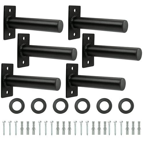 Wall Mounted Weight Plate Holder - Fit 2 Inch Weight Plates, Weight Plate Rack for Home Gym, Max Weight Capacity 300 Lb, 6 Pack