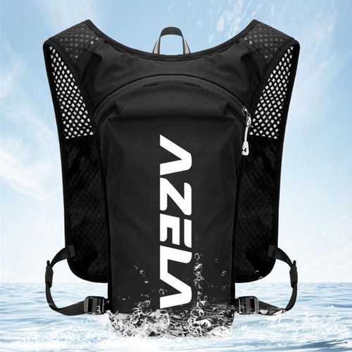 Running Vest for Women Men, Lightweight Hiking Water Backpack, Water Bladder and Soft Flasks, Breathable Pack for Hiking Trail Running Cycling Marathon (B-Black(with Water Bladder), M)