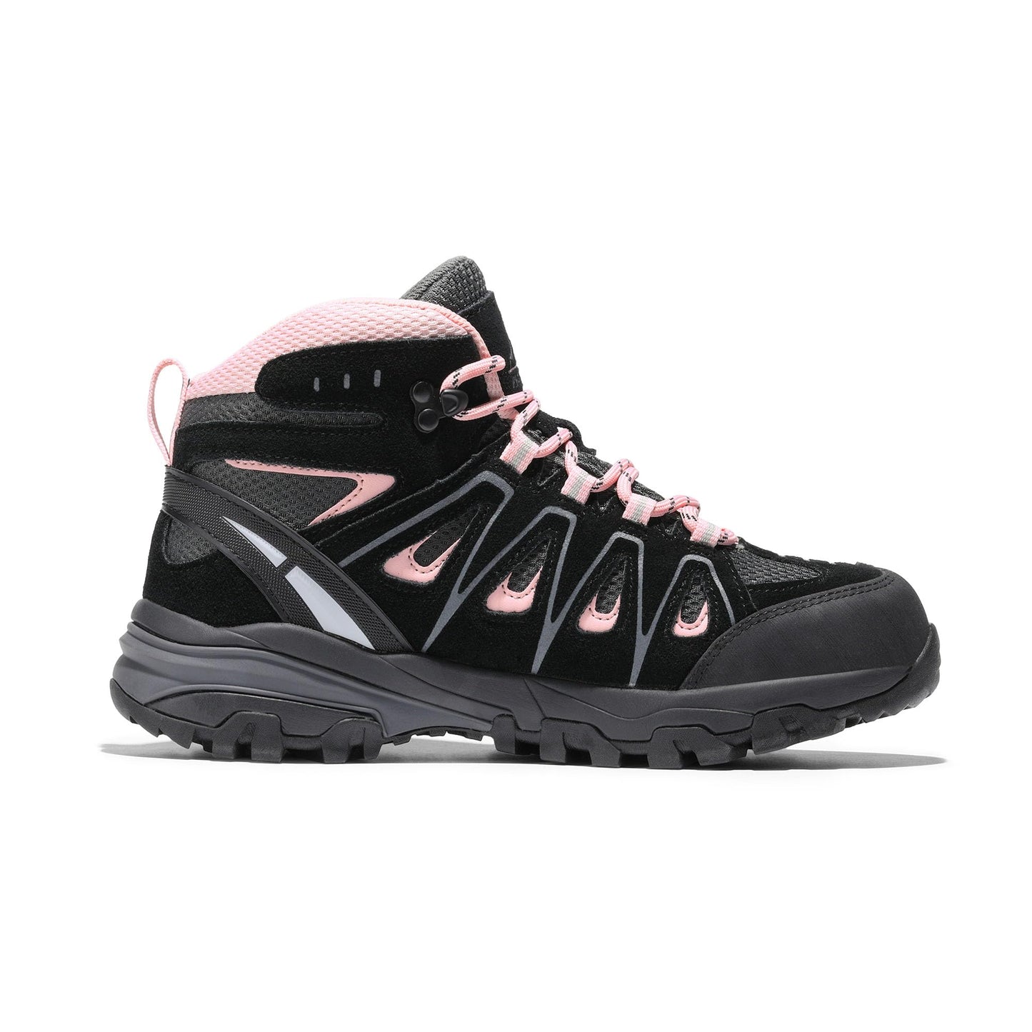 NORTIV 8 Women's Waterproof Hiking Boots Outdoor Trekking Camping Trail Hiking Boot Seeker,Size 5,Black/Pink,SNHB211W