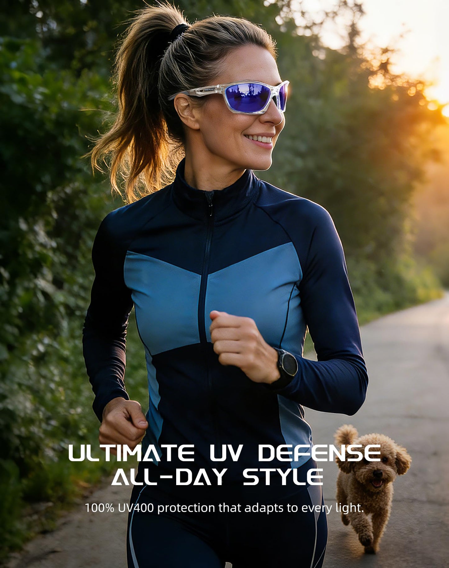 Innerking Polarized Sports Running Cycling Sunglasses for Men & Women TR90