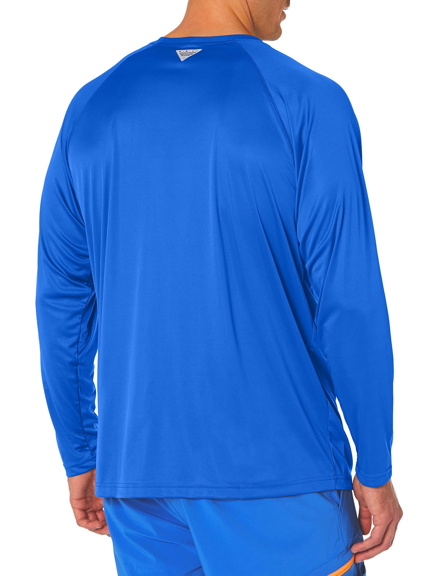 Columbia Men's Terminal Tackle Long Sleeve Shirt, Tanzanite/White Logo, 3X Tall