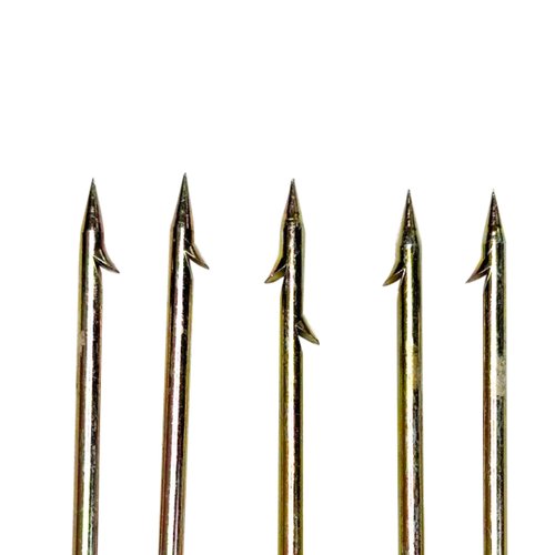 Scuba Choice Spearfishing 5 Prong 8mm Spearhead Fork Harpoon Tip with Barbs, Stainless Steel, 5"x3", Heavy-Duty Fishing & Hunting Tool, Ideal for Catching Fish Game, Outdoor Recreation Gear