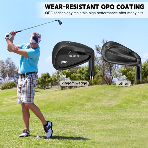 XINGGM XM-01 Individual Golf Irons or Golf Irons Set - Premium Men Golf Club Iron with Steel Shaft for Right Hand Golfers Stiff Flex (#1 Iron Single)