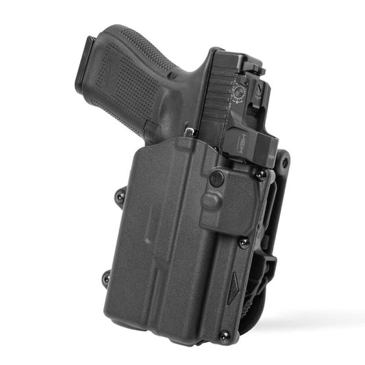 Alien Gear Rapid Force Level 2 Holster – Glock 19/19X/19 MOS/23 (Gen 1–4)/44/45/45 MOS – Right Hand – Compact Light – Locking Belt Slide – Optic Compatible – Made in USA