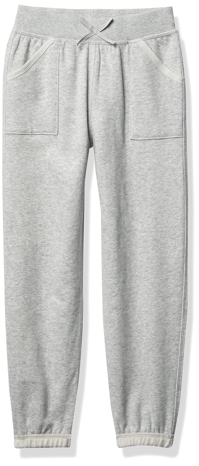 Nautica Girls Sensory-Friendly Fleece Sweatpants Grey Heather 12-14