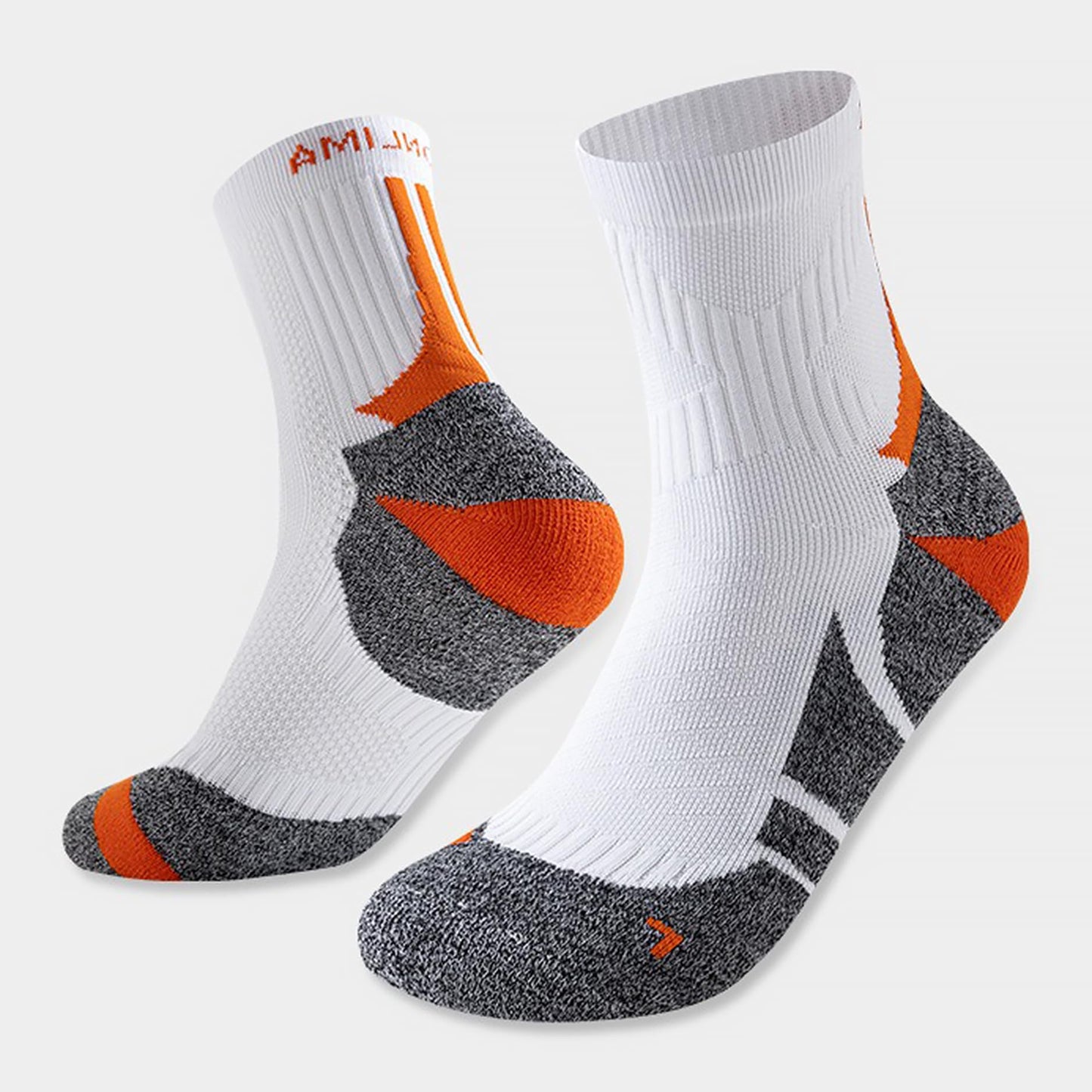 YWSLRC Athletic Ankle Socks for Men & Women, Moisture Wicking Cushioned Compression Sports Socks for Running Tennis Basketball 3 Pairs