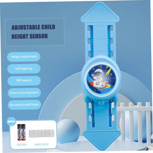 Xweptuy Vertical Jump Tester, Voice Broadcast Vertical Jump Trainer, Plastic Trainer with Adjustable Height Bouncer for Kids Indoor Height Touch Device