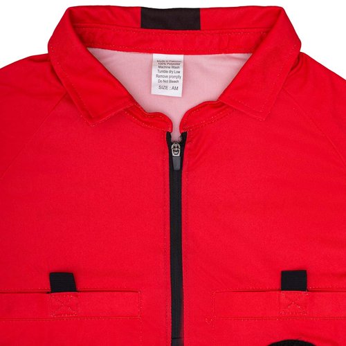 New! 2018 Soccer Referee Jersey (2018 Red, Adult Medium)
