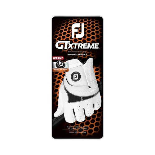 FootJoy Men's GTXtreme Golf Glove, White, Medium/Large, Worn on Left Hand