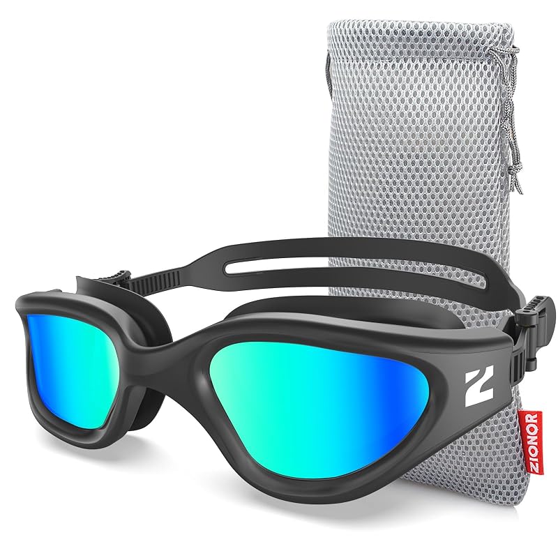 G1 Air Swim Goggles with Mirrored Lenses – A2 Black Frame Gold Lens