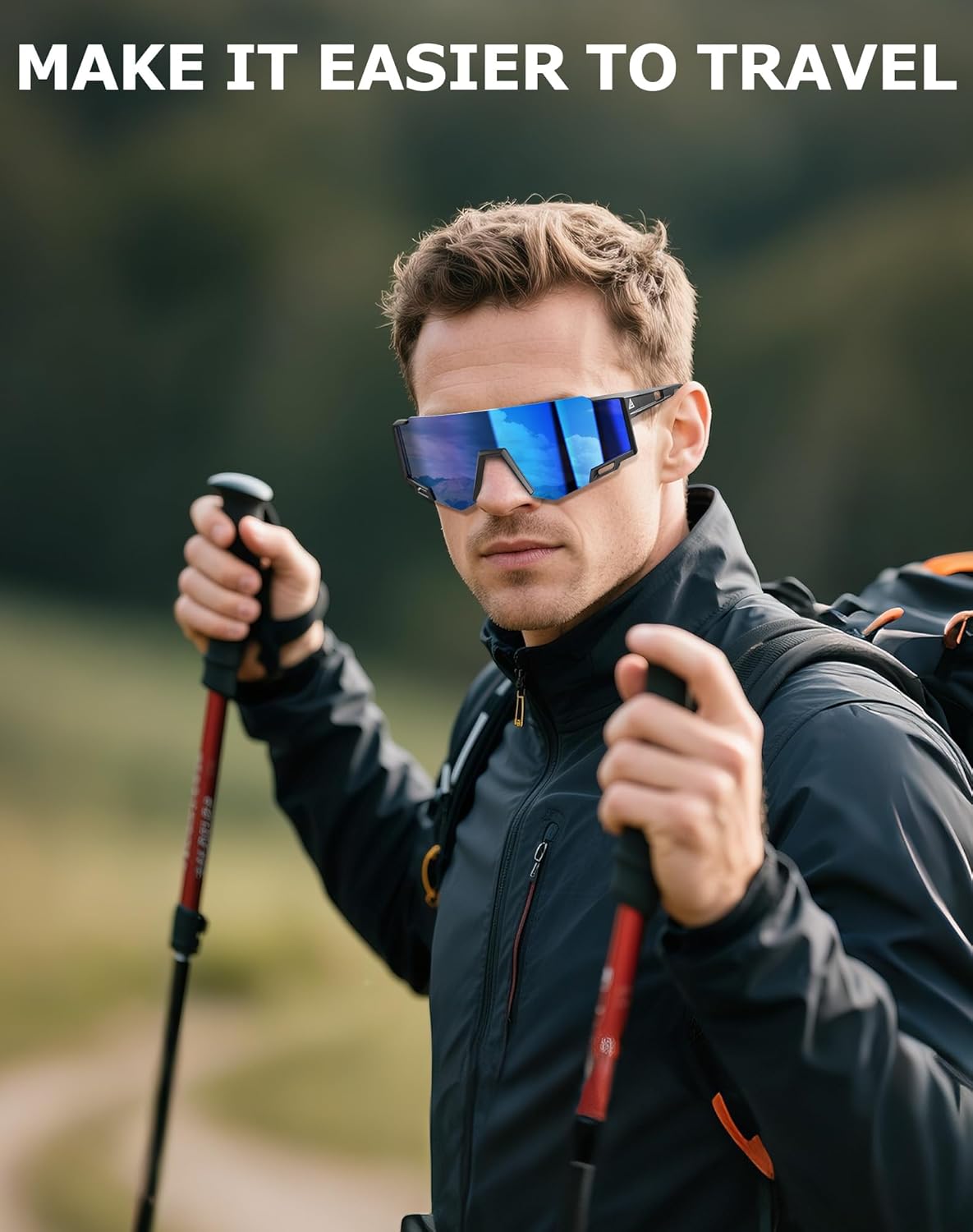 KALIYADI Sports Sunglasses-Men Polarized-Mens-Sunglasses Women: Running Sun Glasses with UV400 for Fishing Cycling