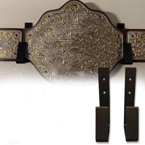 Championship Belt Display Holder for Wall, Wooden Wrestling Belt Horizontal Wall Mount for Wrestlers Championship Hanging Display 1 Pcs