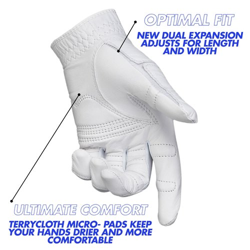 Bionic Women's StableGrip with NaturalFit 2.0 Cabretta Leather Golf Glove (Medium, Left)