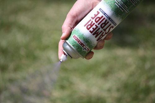 Ameri-Stripe Orange Athletic Field Paint - 1 Case (12 Cans) 18 oz. of Paint per Can